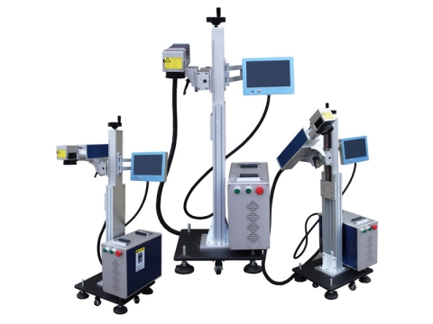 On-The-Fly Industrial CO2 Laser Marker for Assembly Line On-The-Fly Industrial CO2 Laser Marker for Assembly Line