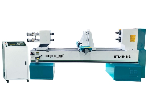 Dual-Spindle Automatic CNC Wood Lathe for Baseball Bats Dual-Spindle Automatic CNC Wood Lathe for Baseball Bats