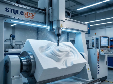 4-Axis CNC Foam Router for Carving 3D Sculptures and Molds 4-Axis CNC Foam Router for Carving 3D Sculptures and Molds