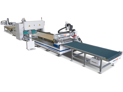 Dual-Zone CNC Router for Panel Furniture Production Dual-Zone CNC Router for Panel Furniture Production