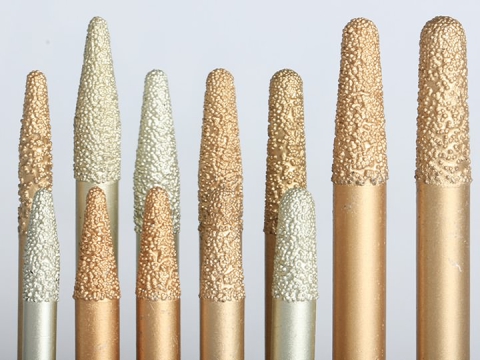 Tapered Diamond 3D Deep Relief Bits for Marble, Granite Tapered Diamond 3D Deep Relief Bits for Marble, Granite