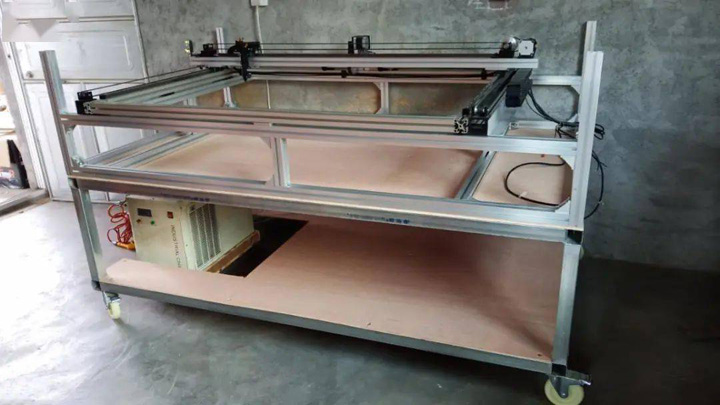 Assemble XY Axis And Machine Frame Assemble XY Axis And Machine Frame