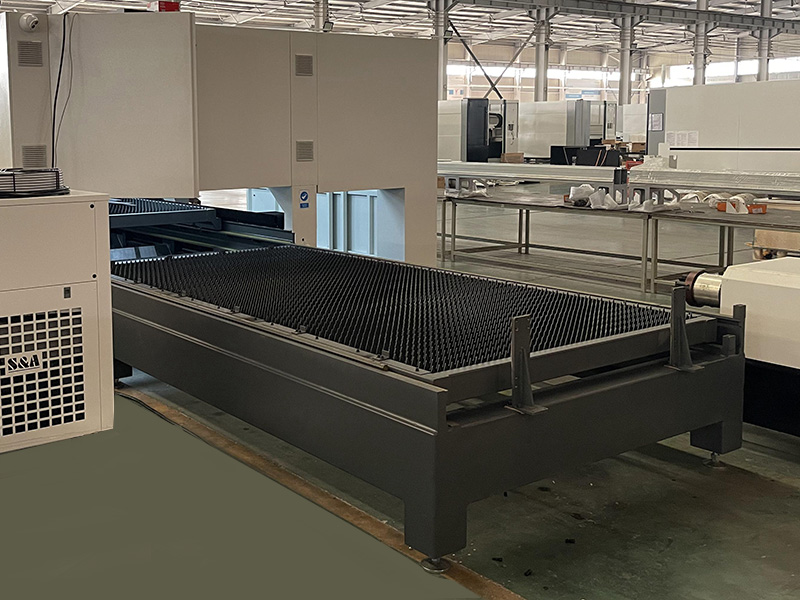 Dual 5x10 automatic exchange working tables Dual 5x10 automatic exchange working tables