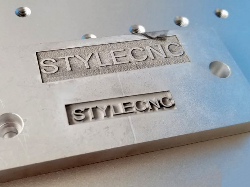 Laser deep engraved aluminum sign & logo Laser deep engraved aluminum sign & logo