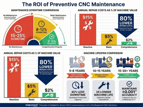 CNC Machine Maintenance Checklist: Reduce Downtime By 45% CNC Machine Maintenance Checklist: Reduce Downtime By 45%