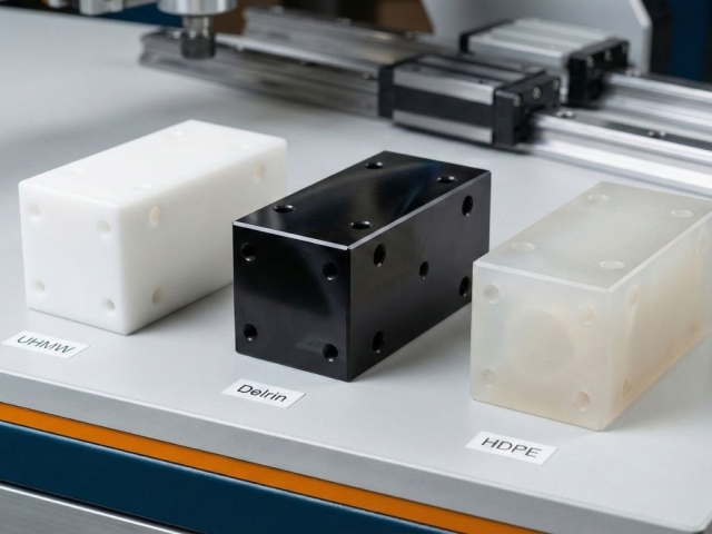 UHMW vs Delrin vs HDPE Rail Slides | Material Guide 2026 UHMW vs Delrin vs HDPE Rail Slides | Material Guide 2026