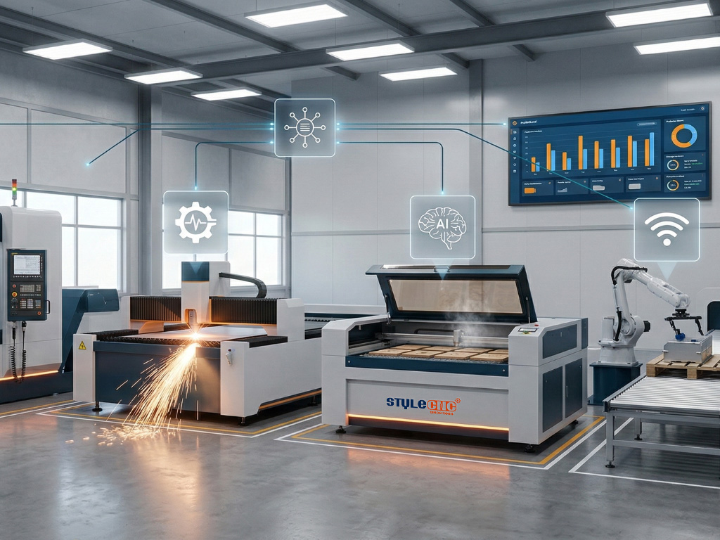 CNC & Laser Industry Trends: AI, IoT, EV & Reshoring CNC & Laser Industry Trends: AI, IoT, EV & Reshoring