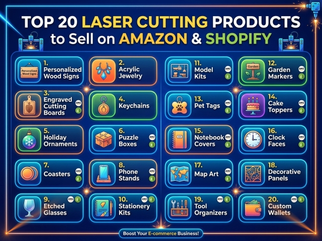 Top 20 Laser Cutting Products to Sell on Amazon & Shopify Top 20 Laser Cutting Products to Sell on Amazon & Shopify