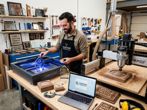 How to Start a Custom Trophy and Awards Business with CNC and Lasers How to Start a Custom Trophy and Awards Business with CNC and Lasers