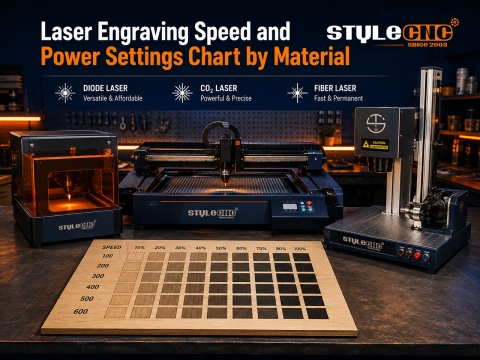 Laser Engraving Speed and Power Settings Chart by Material Laser Engraving Speed and Power Settings Chart by Material