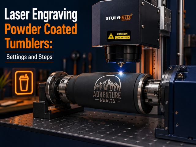 Laser Engraving Powder Coated Tumblers: Settings and Steps Laser Engraving Powder Coated Tumblers: Settings and Steps