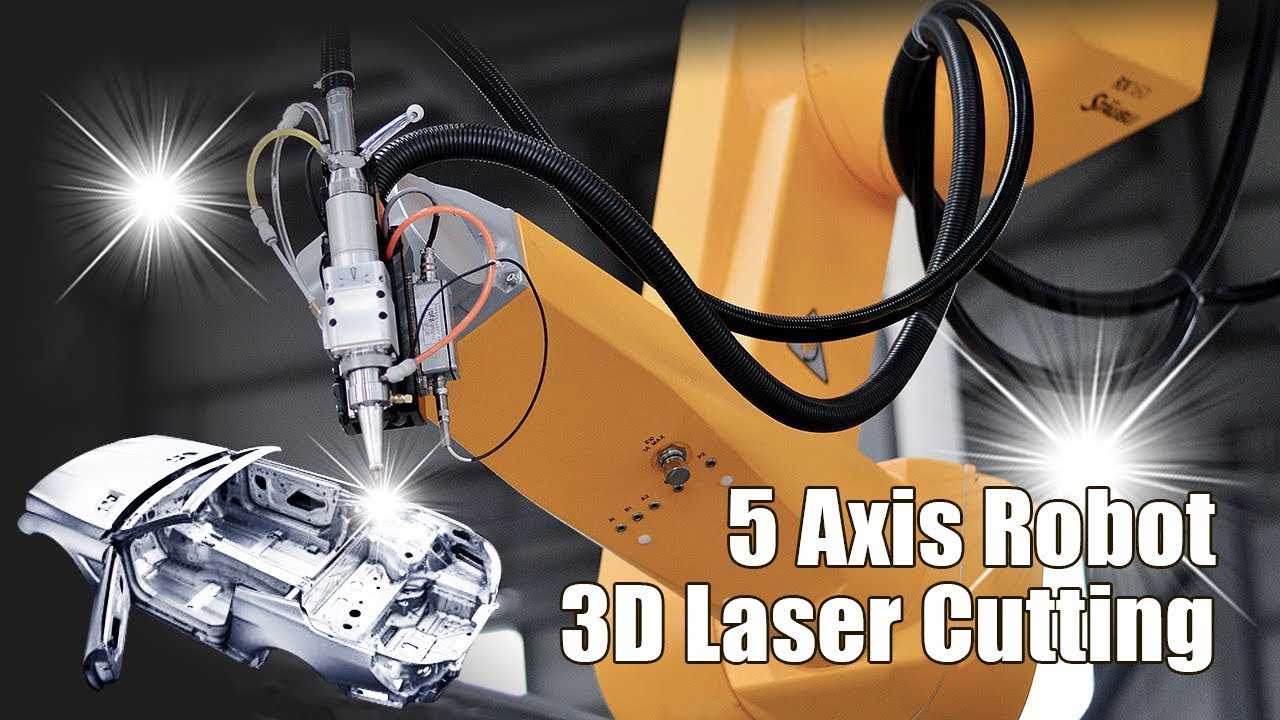 5 Axis Laser Cutting Machine karo 3D Lengan Robot