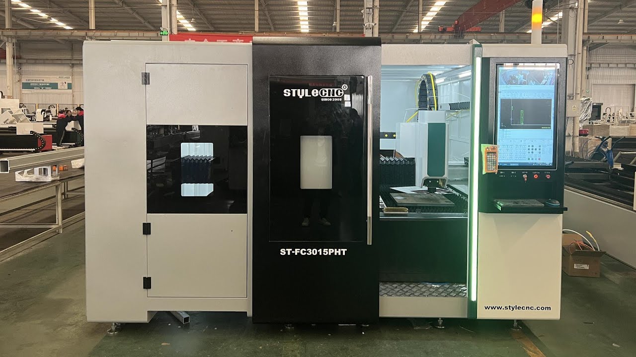 5x10 Fiber Laser Cutter with Fully Enclosed Cover for Metal 5x10 Fiber Laser Cutter with Fully Enclosed Cover for Metal