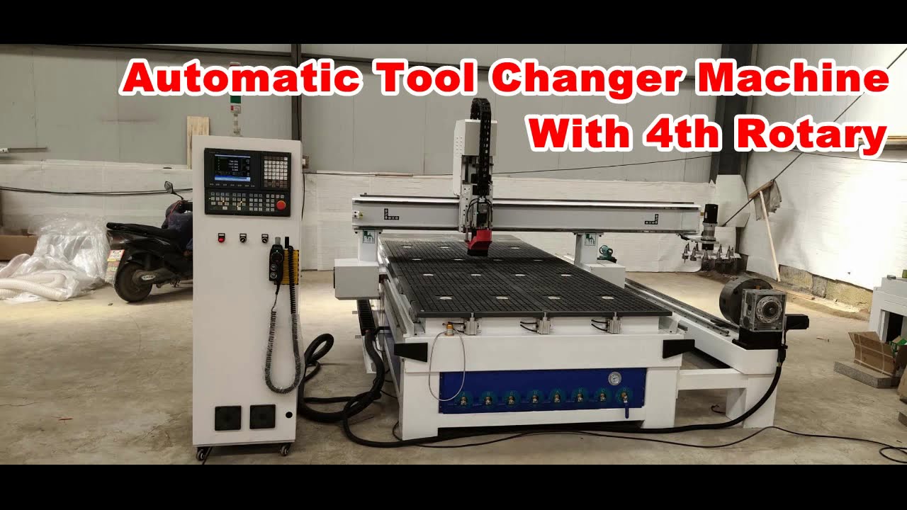 5x10 CNC Wood Machining Center with 4th Rotary Axis on Sale 5x10 CNC Wood Machining Center with 4th Rotary Axis on Sale